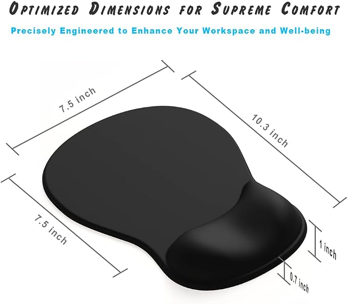 ErgoComfort Gel Wrist Rest Mouse Pad-Ergonomic Office Mousepad - Image 6
