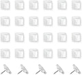 24pcs Decorative Cute Push Pins Glass White Thumbtacks Thumb Tacks Pushpins by Aoxsie