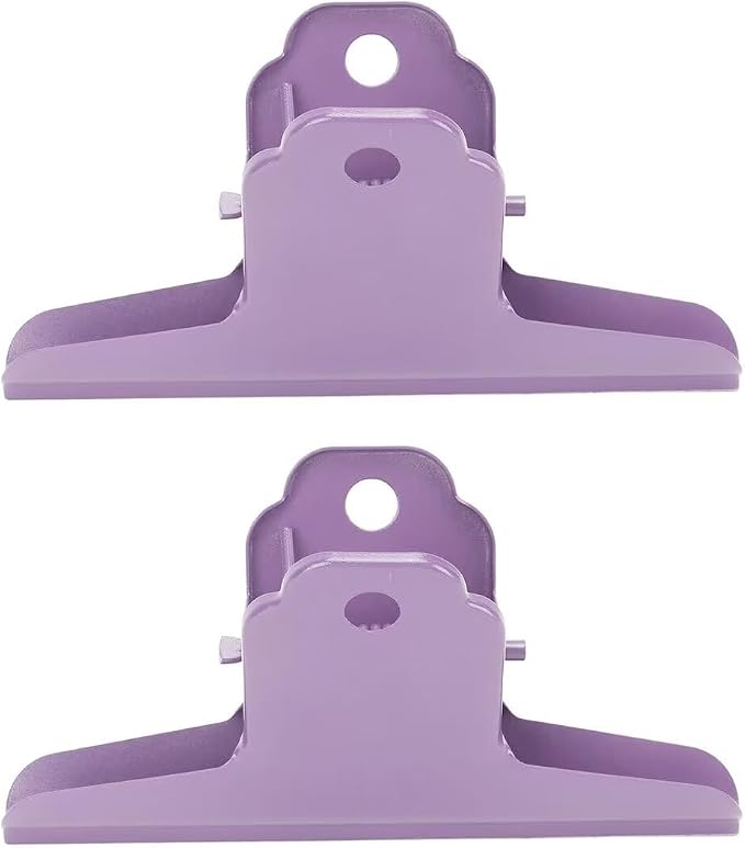 2PCS Extra Large Binder Clips Metal Large Bulldog Clips Paper Clamps Holder by SEEKRARE