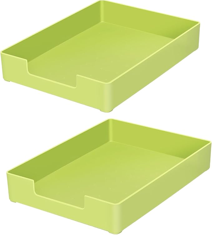 Letter Tray, 2 Pack Stackable Desk Organizer by RHONZHAO