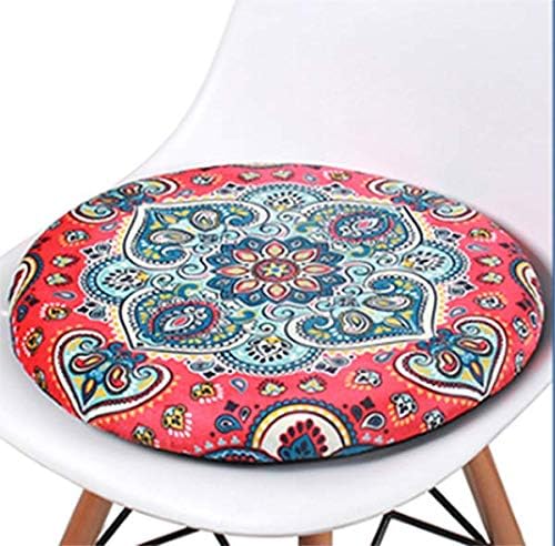 Sigmat Memory Foam Seat Cushion Anti-Slip Soft Round Chair Pad 18 Inch Floral - Image 7