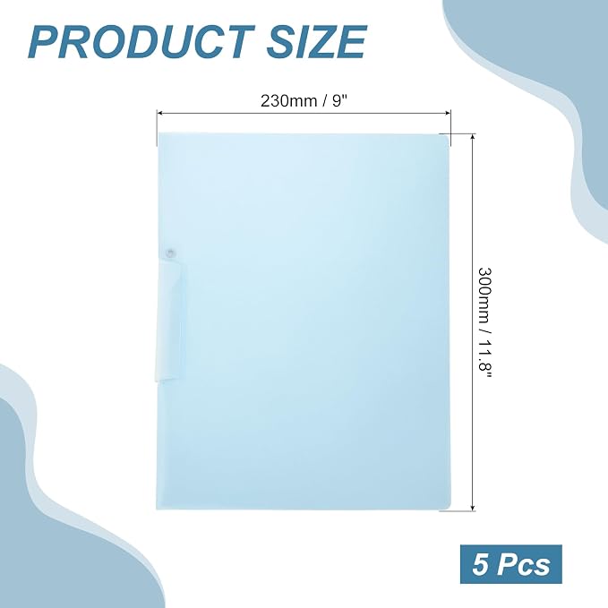 PATIKIL 5 Pack Clear Report Covers - Image 2