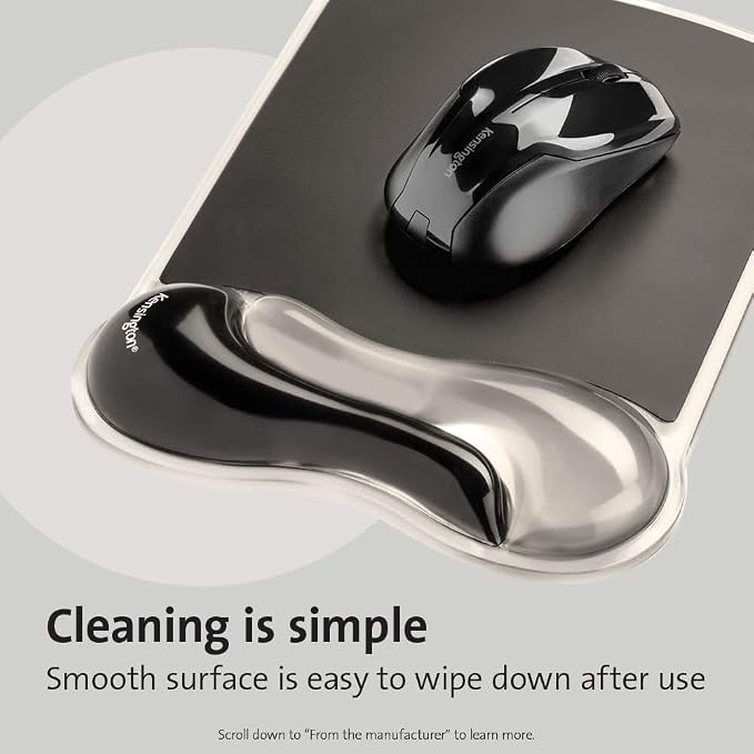Kensington Mousepad and Wrist Rest, Gel Pillow, 11-2/5"Wx17-7/10"Lx1-7/10"H - Image 6