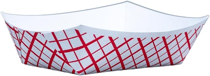 Southern Champion Tray 0405 #40 Southland Paperboard Red Check Food Tray by SouthernChampionTray
