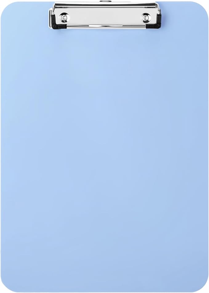 Light Blue Plastic Clipboard - Image 7