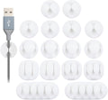 OHill Desk Cable Management Cord Organizer, 16 Pack White Self Adhesive Cord by OHill