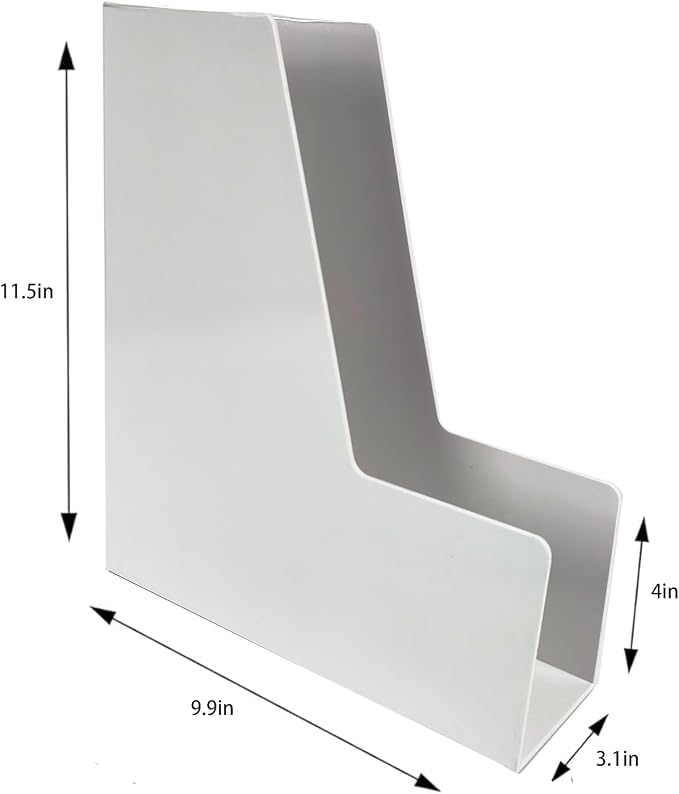 Vertical File Holder, Plastic Document and Magazine Organizer - Image 3