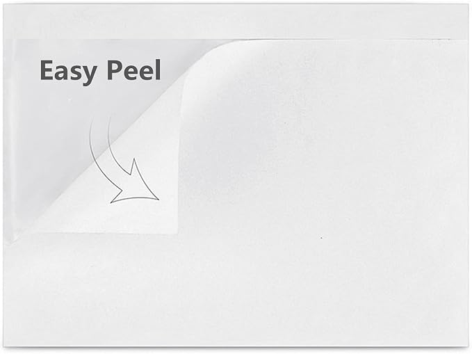LabelMore 200 pcs 6" x 9" Clear Plastic Adhesive Packing List Envelope Mailing - Image 4