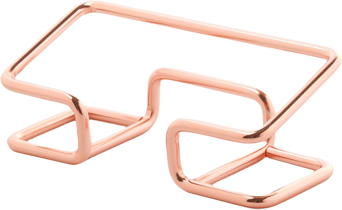 Business Card Holder for Desk, Cute Metal Card Organizers and Office Desk - Image 2