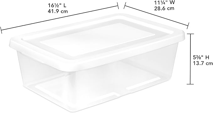 Sterilite 24-Pack Clear Storage Box, Stackable Container Bins - Image 3