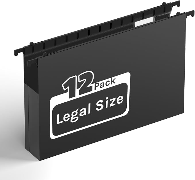 Ansook Extra Capacity Legal Size Hanging File Folders, Heavy Duty 2" Expansion by Ansook