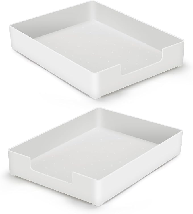 Letter-Size Tray Desk Letter Tray Paper Tray, Sturdy Heavy-Duty Plastic Printer by AZFUNN