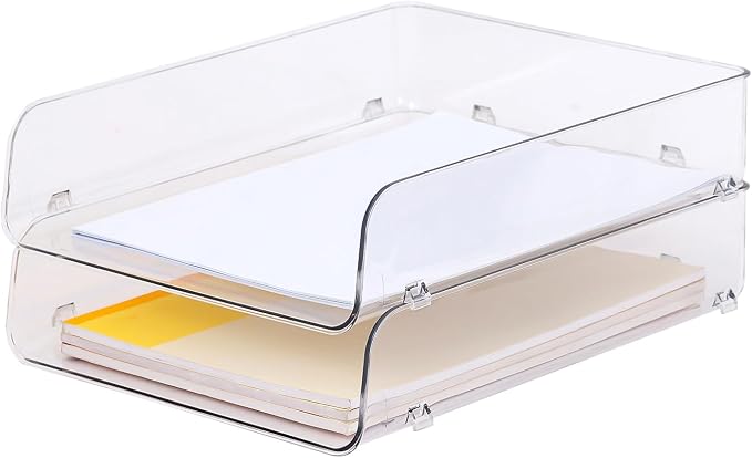Gagee 2 Pack Paper Organizer for Desk, Office Desk Organizer for Notes by Gagee