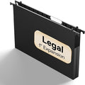 Plastic Legal Size Hanging File Folders, Heavy Duty 1 Inch Expansion, 12 Pack by NORDUN