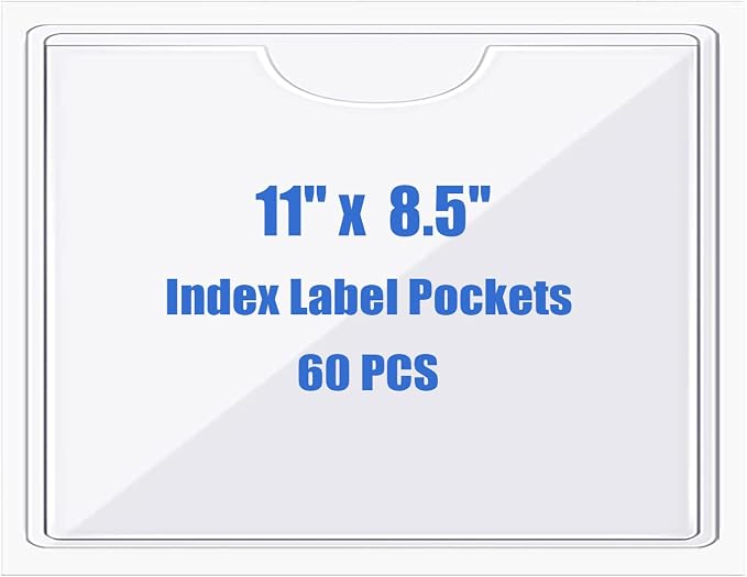 Origin-Joy 60 PCS Self Adhesive Index Card Pockets by Origin-Joy