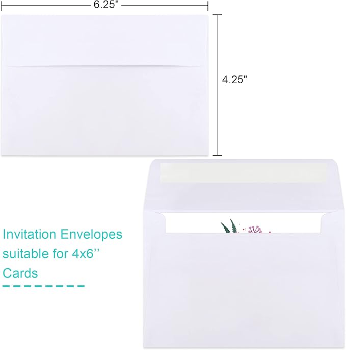 Joyberg 70 Packs A4 Envelopes, 4x6 Photo, Self Seal - Image 2