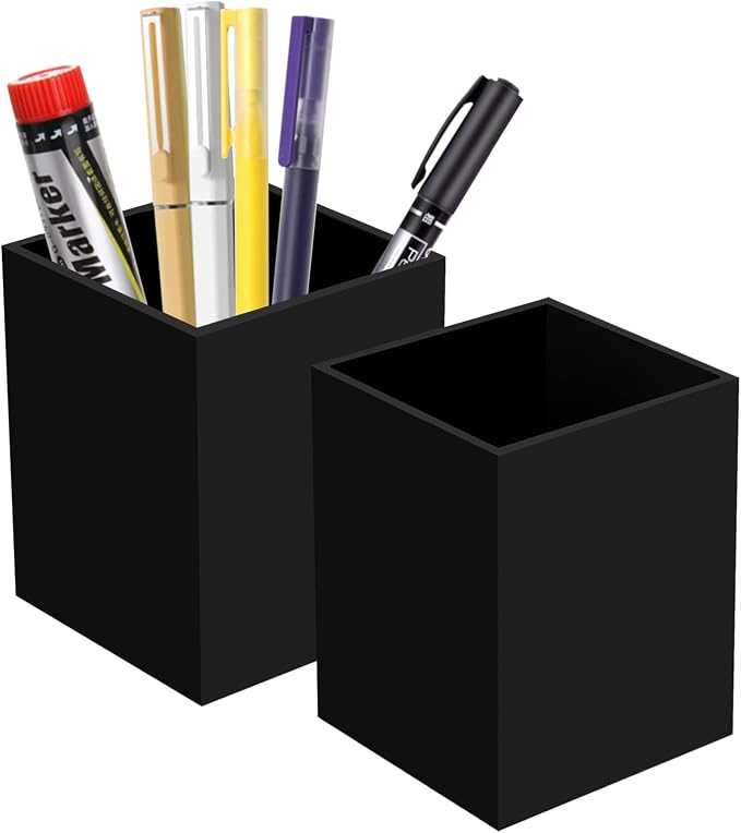Ptaedex Acrylic Pen Holder Organizer, 2 Pack | Pen Holder - Image 6