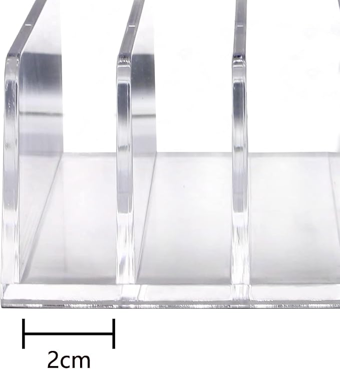 Acrylic Mail Organizer for Sorting Mail, Business Card 2Pack, 5 Slots Mail - Image 2