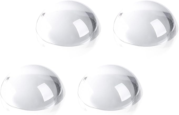 4pcs 1.6inch Crystal Dome Magnifying Paperweight, Reading Magnifier Glass Paper by SWTHONY
