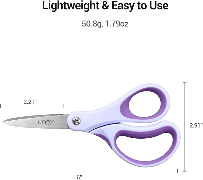 LIVINGO Kids Scissors for Ages 8-11 - Image 2