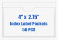 Origin-Joy 50 PCS Self-Adhesive Index Label Pockets by Origin-Joy