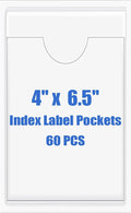 Origin-Joy 60 PCS Self Adhesive Index Card Pockets by Origin-Joy