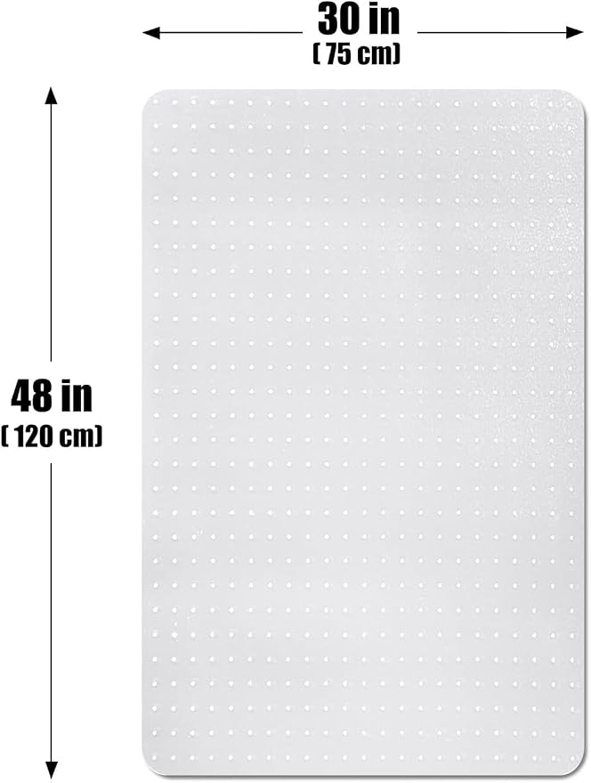 Office Chair Mat for Carpet Floors, Sturdy PVC Computer Chair Mats Anti-Slip - Image 6