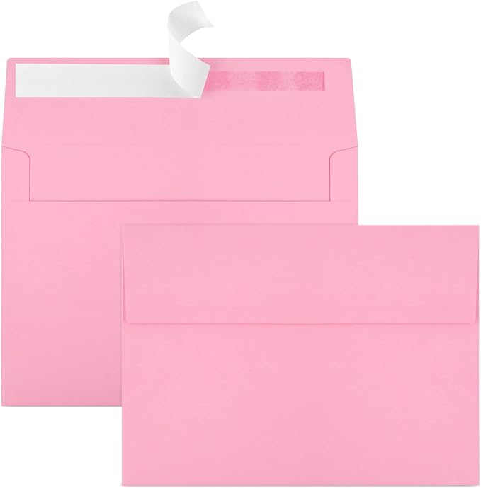 50 Packs 5x7 Envelopes, A7 5x7 Envelopes by Joyberg