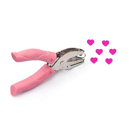 Heart Shape Hole Handhold Single Paper Punch by krastmon