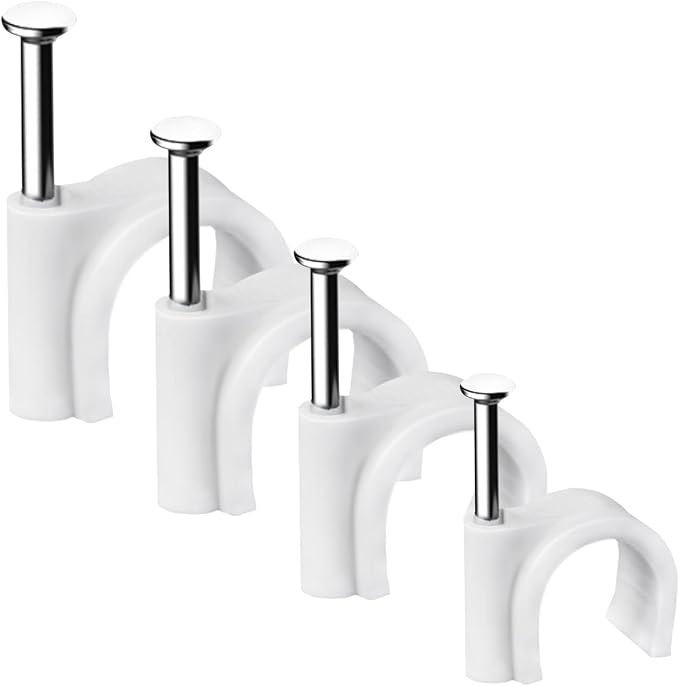 Abnii Cable Clips, 4mm 6mm 8mm 10mm, Wire Wall Clips by Abnii