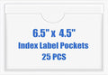 Origin-Joy 25 PCS Self-Adhesive Index Label Pockets by Origin-Joy