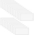 60 Pack Clear Self Adhesive Label Pockets, 4 x 2 Inch Label Holders Index Card by IheDovb