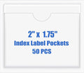 Origin-Joy 50 PCS Self-Adhesive Index Label Pockets by Origin-Joy