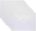 9x7 Clear Plastic Envelopes Hook Loop Closure Receipt Stickers Storage Holder by YESSART