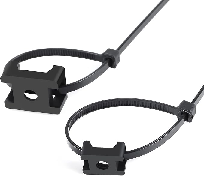 100 Pcs Cable Zip Tie Saddle Type Mounts Base - Image 3