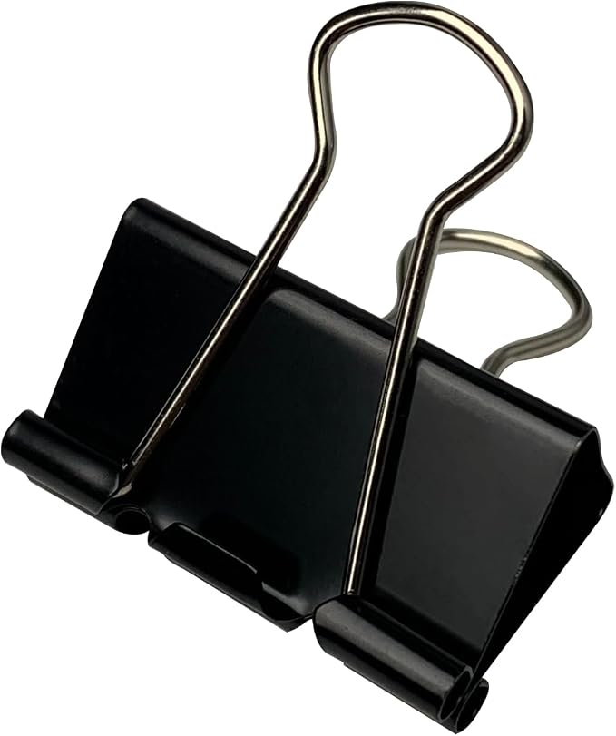 Ykimok 40Pcs Medium Binder Clips, 1.25 inch, Paper Clamps Medium Size by Ykimokdailynecessities