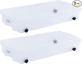 Rubbermaid 68 Quart Under the Bed Low Profile Storage Boxes by Unknown