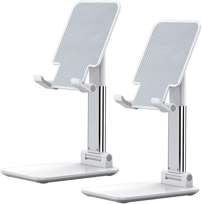2 Pcs MT-6 Cell Phone Holder, Adjustable Angle and Height, Anti-Slip Silicone by OGMAPLE