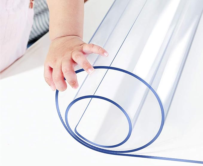 Wadrac Clear Table Protector Plastic Table Cloths PVC Night Stand Table Cover - Image 8