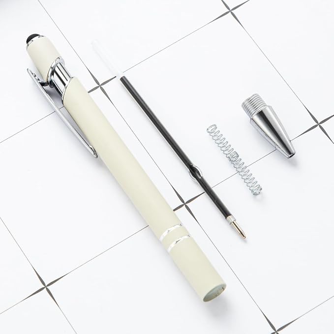 PASISIBICK 8 Pieces Ballpoint Pens, 2-in-1 Stylus Tip Retractable Ballpoint Pen - Image 7