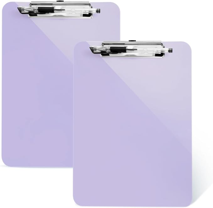 2 PCS Purple Clipboard with Pen Holder, Standard A4 Letter Size, Nursing Clip by TFDLCGzm