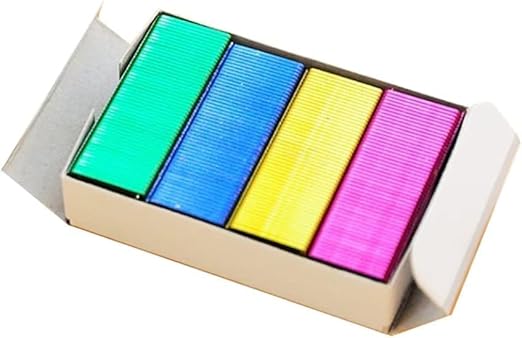 800Pcs Mini Color Staples DIY Shop Stapler Refills Standard Book Staples Mini - Image 3