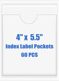 Origin-Joy 60 PCS Self Adhesive Index Card Pockets by Origin-Joy