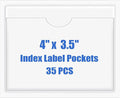Origin-Joy 35 PCS Self Adhesive Index Card Pockets by Origin-Joy