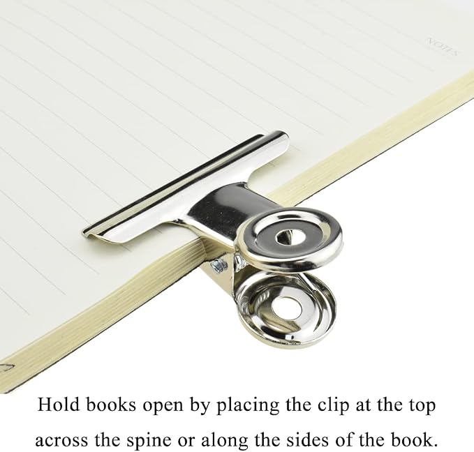HAHIYO 2inch Silver Bulldog Clips Metal File Hinge Binder Clips Clamps Save - Image 5