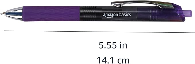 Amazon Basics Retractable Gel Pens, Fine Point 0.7mm, Smooth Writing - Image 6