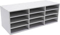 12 Compartments Literature Organizer, Desktop File Sorter Mail Center Paper by Unknown