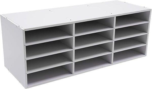 12 Compartments Literature Organizer, Desktop File Sorter Mail Center Paper by Unknown
