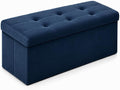ALASDO 30 Inch Folding Storage Ottoman Bench by ALASDO