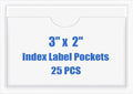 Origin-Joy 25 PCS Self-Adhesive Index Label Pockets by Origin-Joy